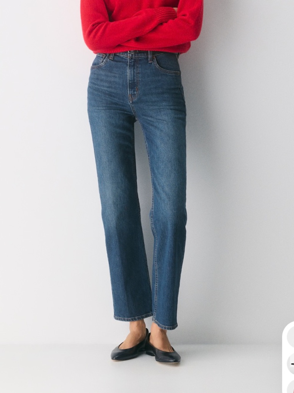 Denim Forum Arlo high rise straight jeans
